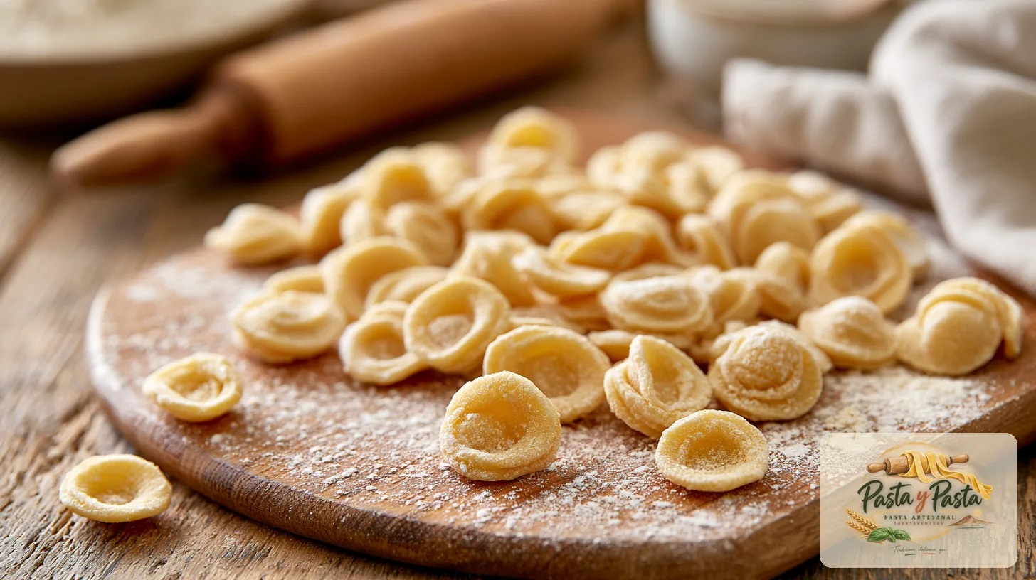 Orecchiette fresca artigianale su tagliere